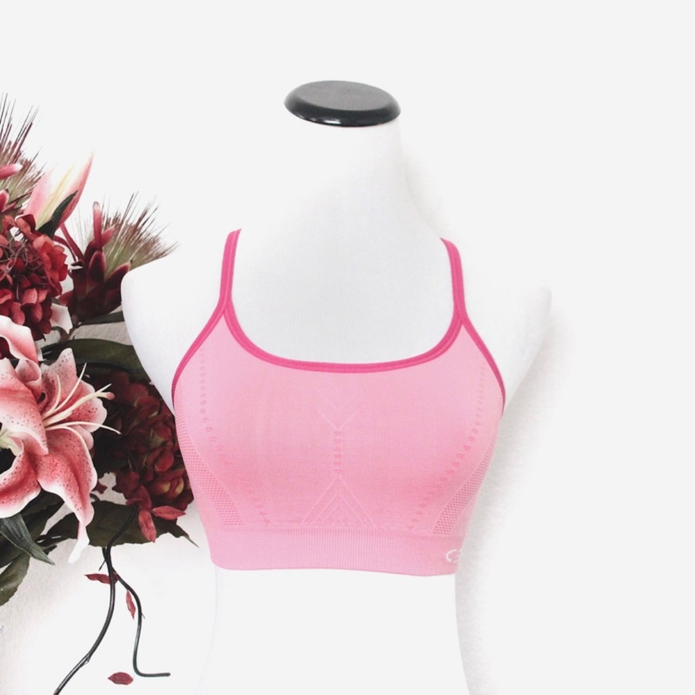 ♡ Champion Pink Thin Strap Racerback Sports Bra ♡